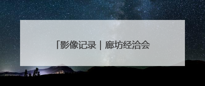 影像记录｜廊坊经洽会，现代商贸物流风向标