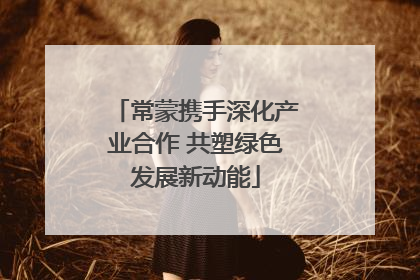 常蒙携手深化产业合作 共塑绿色发展新动能