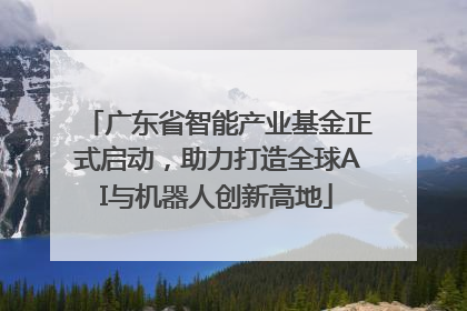 广东省智能产业基金正式启动，助力打造全球AI与机器人创新高地