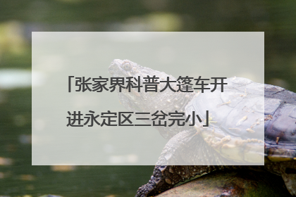 张家界科普大篷车开进永定区三岔完小