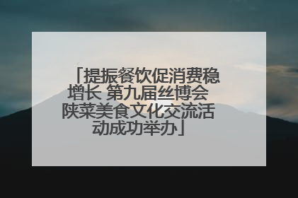 提振餐饮促消费稳增长 第九届丝博会陕菜美食文化交流活动成功举办