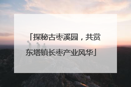 探秘古枣溪园，共赏东塔镇长枣产业风华