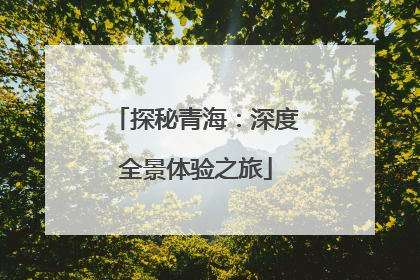 探秘青海：深度全景体验之旅
