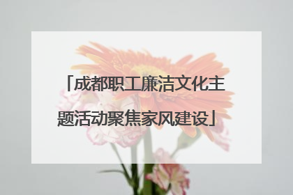 成都职工廉洁文化主题活动聚焦家风建设