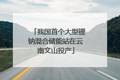 我国首个大型锂钠混合储能站在云南文山投产