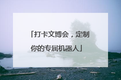 打卡文博会，定制你的专属机器人