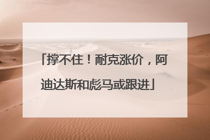 撑不住！耐克涨价，阿迪达斯和彪马或跟进