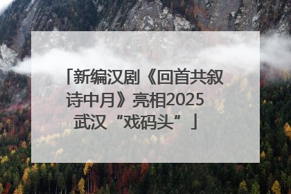 新编汉剧《回首共叙诗中月》亮相2025武汉“戏码头”