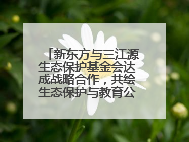 新东方与三江源生态保护基金会达成战略合作，共绘生态保护与教育公益新蓝图