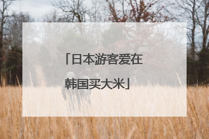 日本游客爱在韩国买大米