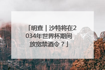 明查｜沙特将在2034年世界杯期间放宽禁酒令？