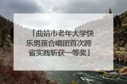 曲靖市老年大学快乐男孩合唱团首次跨省实践斩获一等奖