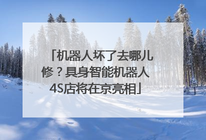 机器人坏了去哪儿修？具身智能机器人4S店将在京亮相