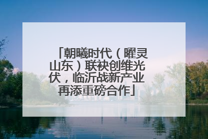 朝曦时代（曜灵山东）联袂创维光伏，临沂战新产业再添重磅合作