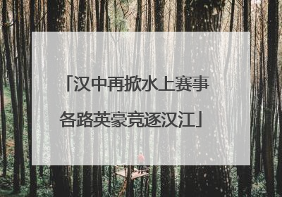 汉中再掀水上赛事 各路英豪竞逐汉江
