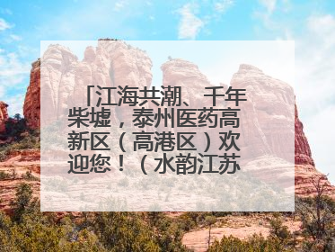 江海共潮、千年柴墟，泰州医药高新区（高港区）欢迎您！（水韵江苏“慢”游记）