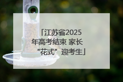江苏省2025年高考结束 家长“花式”迎考生