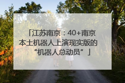 江苏南京：40+南京本土机器人上演现实版的“机器人总动员”