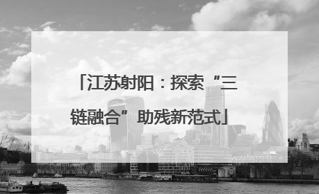 江苏射阳：探索“三链融合”助残新范式