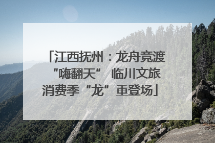江西抚州：龙舟竞渡“嗨翻天” 临川文旅消费季“龙”重登场