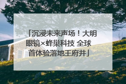 沉浸未来声场！大明眼镜×蜂巢科技 全球首体验落地王府井