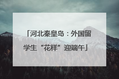 河北秦皇岛：外国留学生“花样”迎端午
