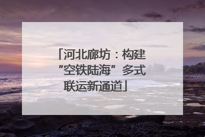 河北廊坊：构建“空铁陆海”多式联运新通道