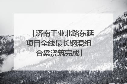 济南工业北路东延项目全线最长钢混组合梁浇筑完成