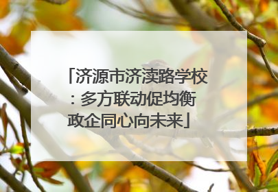 济源市济渎路学校：多方联动促均衡 政企同心向未来