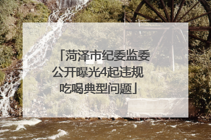 菏泽市纪委监委公开曝光4起违规吃喝典型问题