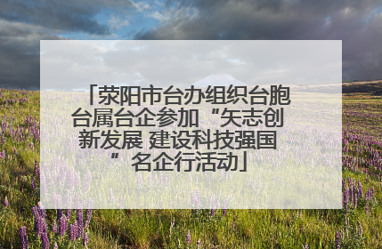荥阳市台办组织台胞台属台企参加“矢志创新发展 建设科技强国”名企行活动