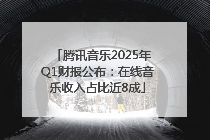 腾讯音乐2025年Q1财报公布：在线音乐收入占比近8成