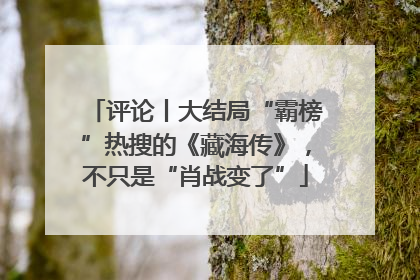评论丨大结局“霸榜”热搜的《藏海传》，不只是“肖战变了”