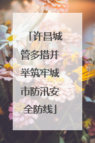 许昌城管多措并举筑牢城市防汛安全防线