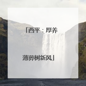 西平：厚养薄葬树新风