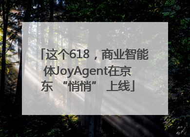 这个618，商业智能体JoyAgent在京东 “悄悄” 上线