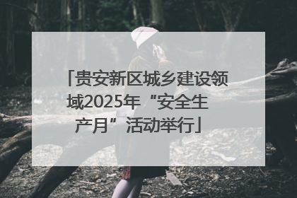 贵安新区城乡建设领域2025年“安全生产月”活动举行