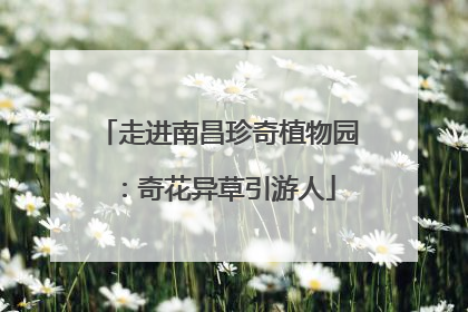 走进南昌珍奇植物园：奇花异草引游人