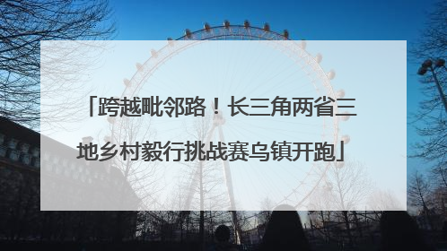 跨越毗邻路！长三角两省三地乡村毅行挑战赛乌镇开跑