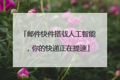 邮件快件搭载人工智能，你的快递正在提速