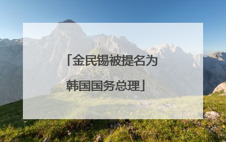 金民锡被提名为韩国国务总理