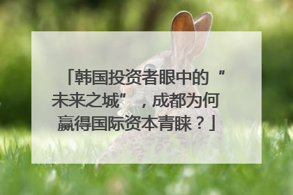韩国投资者眼中的“未来之城”，成都为何赢得国际资本青睐？
