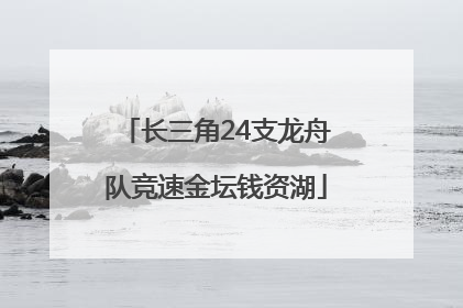 长三角24支龙舟队竞速金坛钱资湖