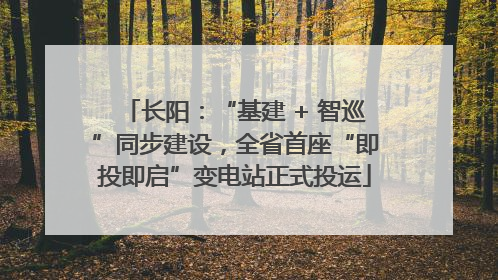 长阳：“基建 + 智巡”同步建设，全省首座“即投即启”变电站正式投运