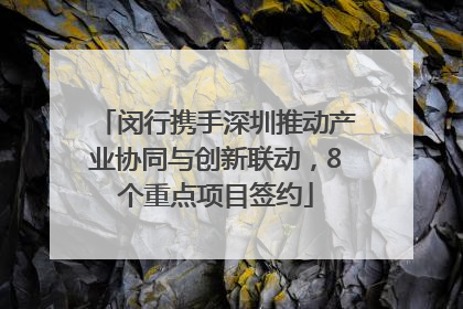 闵行携手深圳推动产业协同与创新联动，8个重点项目签约