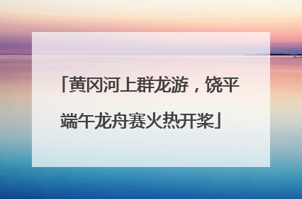黄冈河上群龙游，饶平端午龙舟赛火热开桨