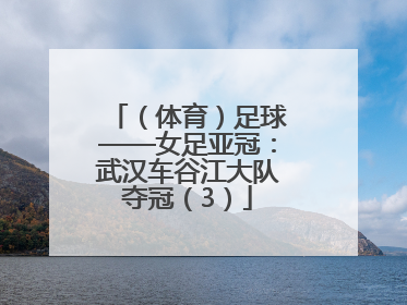 （体育）足球——女足亚冠：武汉车谷江大队夺冠（3）