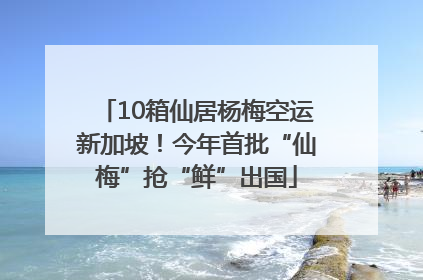 10箱仙居杨梅空运新加坡！今年首批“仙梅”抢“鲜”出国