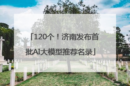 120个！济南发布首批AI大模型推荐名录