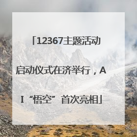 12367主题活动启动仪式在济举行，AI“悟空”首次亮相